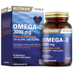 Nutraxin Omega 3 Balık Yağı 2000 mg 60 Kapsül