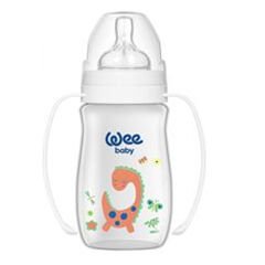 Wee Baby Klasik Geniş Ağızlı Kulplu Biberon 250 ml Beyaz