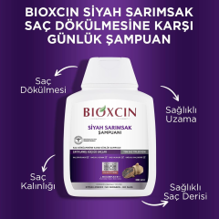 Bioxcin Saç Dökülmesine Karşı Siyah Sarımsak Şampuanı 300 ml