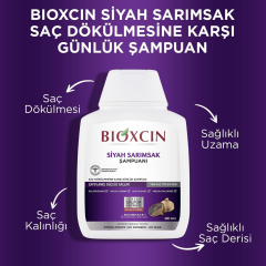 Bioxcin Saç Dökülmesine Karşı Siyah Sarımsak Şampuanı 300 ml