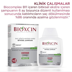 Bioxcin Klasik Saç Dökülmesine Karşı Şampuan Yağlı Saçlar İçin 300 ml