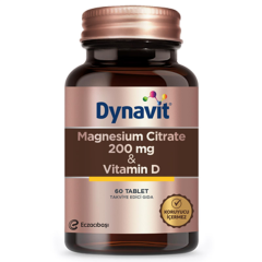 Dynavit Magnesium Citrate 200 mg Vitamin D 60 Tablet