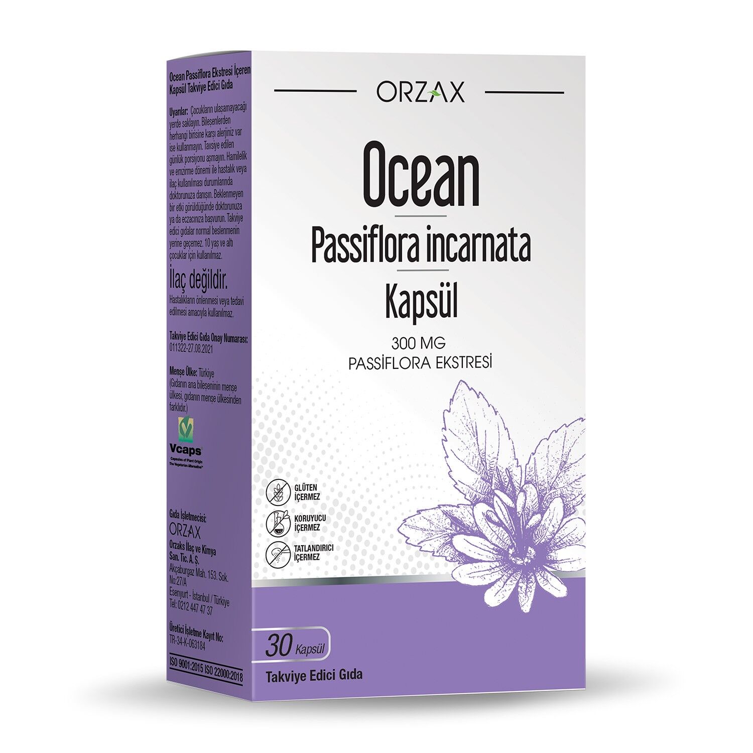 Ocean Passiflora 30 Kapsül