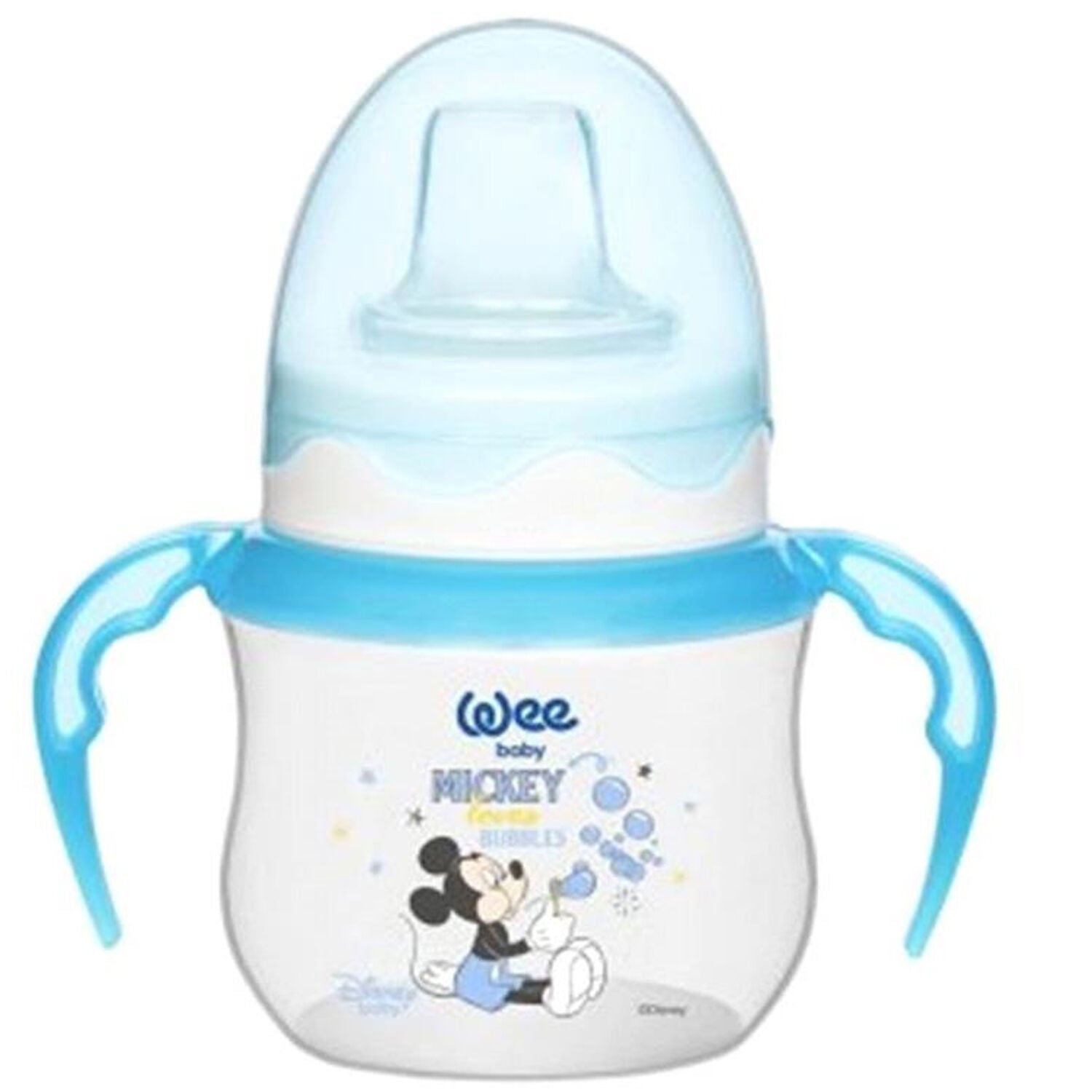 Wee Baby Disney Kulplu Alıştırma Bardağı 125 ml Mavi