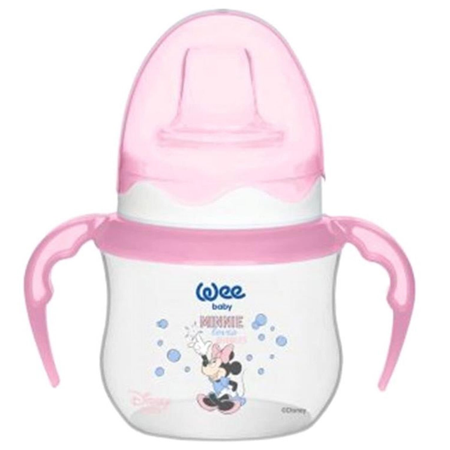 Wee Baby Disney Kulplu Alıştırma Bardağı 125 ml Pembe