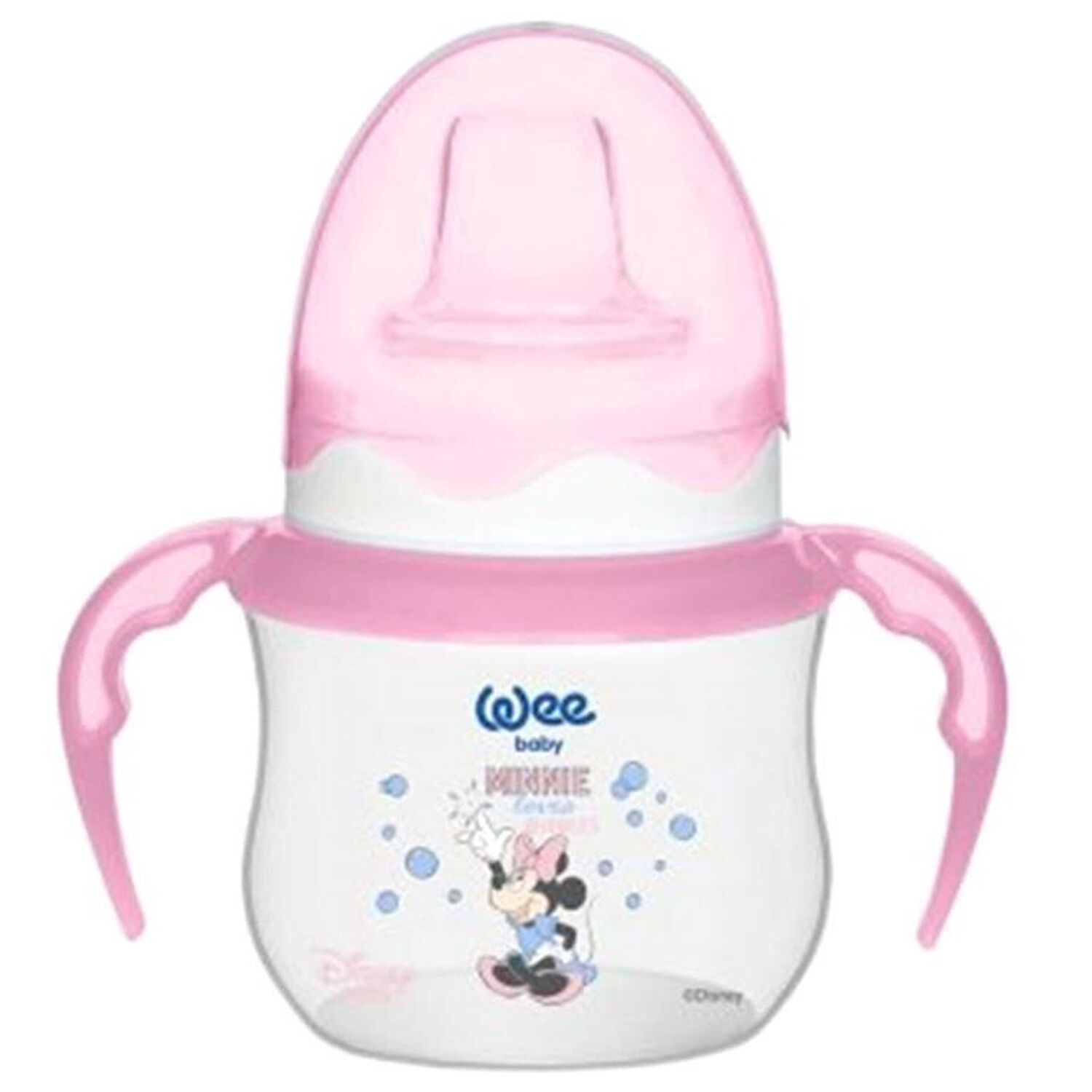 Wee Baby Disney Kulplu Alıştırma Bardağı 125 ml Pembe