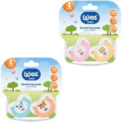 Wee Baby Sevimli Hayvanlar Damaklı No 1 0-6 Ay 2'li Emzik