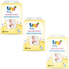 Uni Baby Bebek Bakım Örtüsü 60x60 10 Lu 3 ADET
