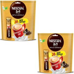 Nescafe Sütlü Köpüklü 3 ü 1 Arada 20 li Ekonomik Paket 2 ADET
