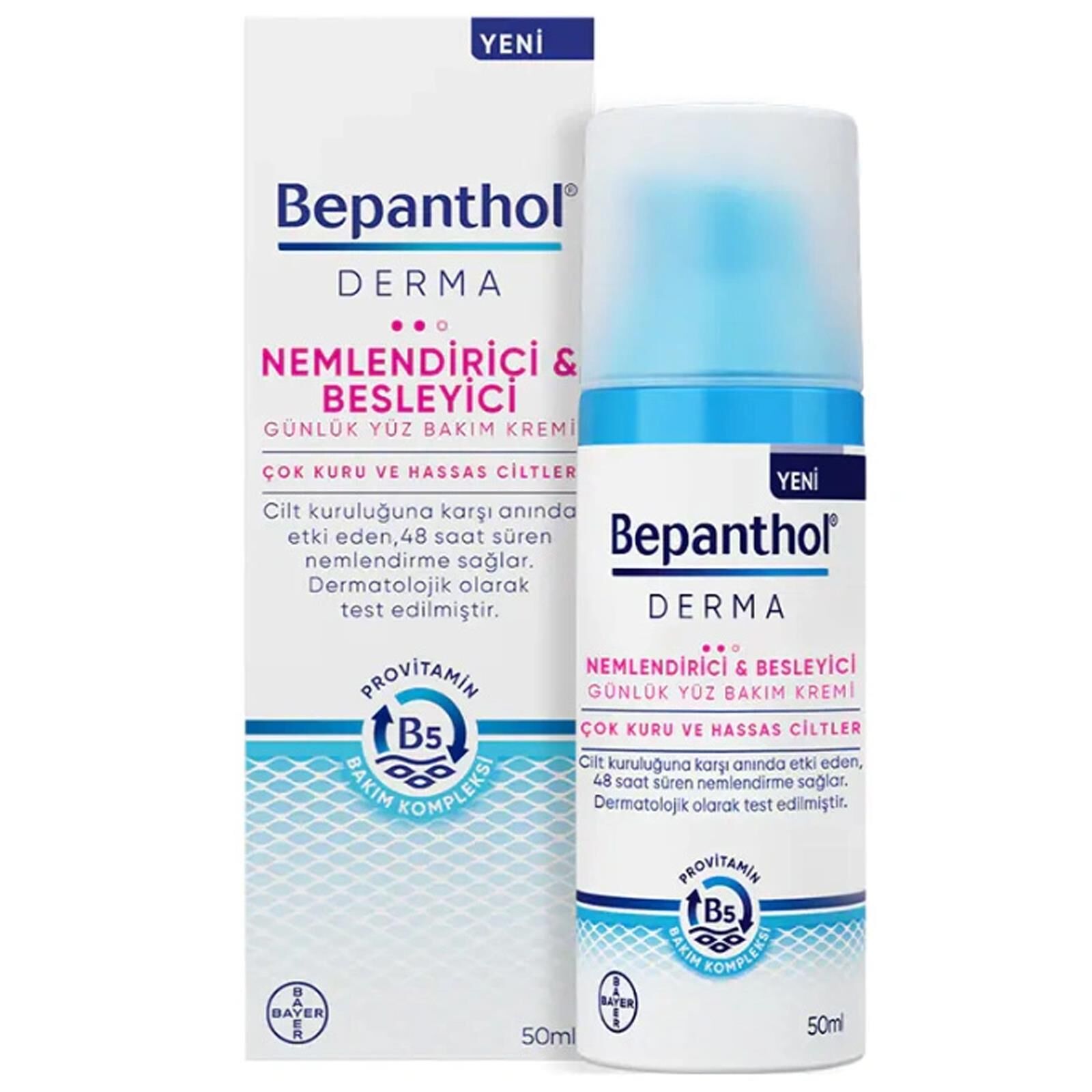 Bepanthol Derma Nemlendirici Ve Besleyici Günlük Yüz Bakım Kremi 50 ml