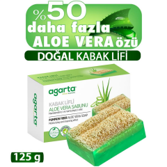 Agarta Doğal Kabak Lifli El Yapımı Aloe Vera Sabunu 125 gr