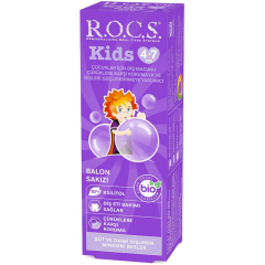 Rocs Kids 4-7 Yaş Balonlu Sakız Tadında Çocuk Diş Macunu 35 ml