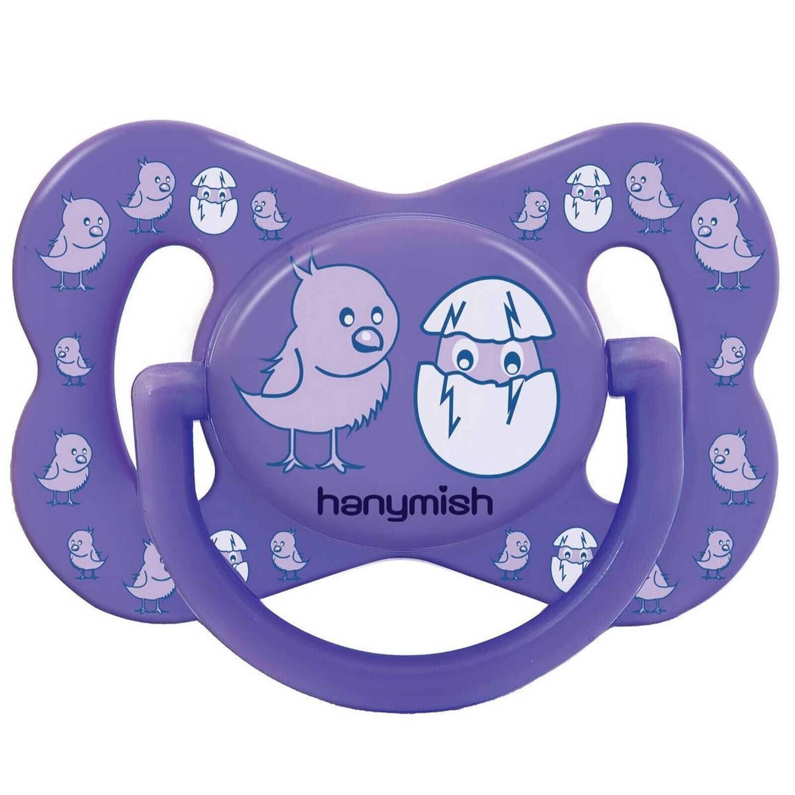 Hanymish 107 Joy Silikon Damaklı Emzik No 2 6-18 Ay Mor