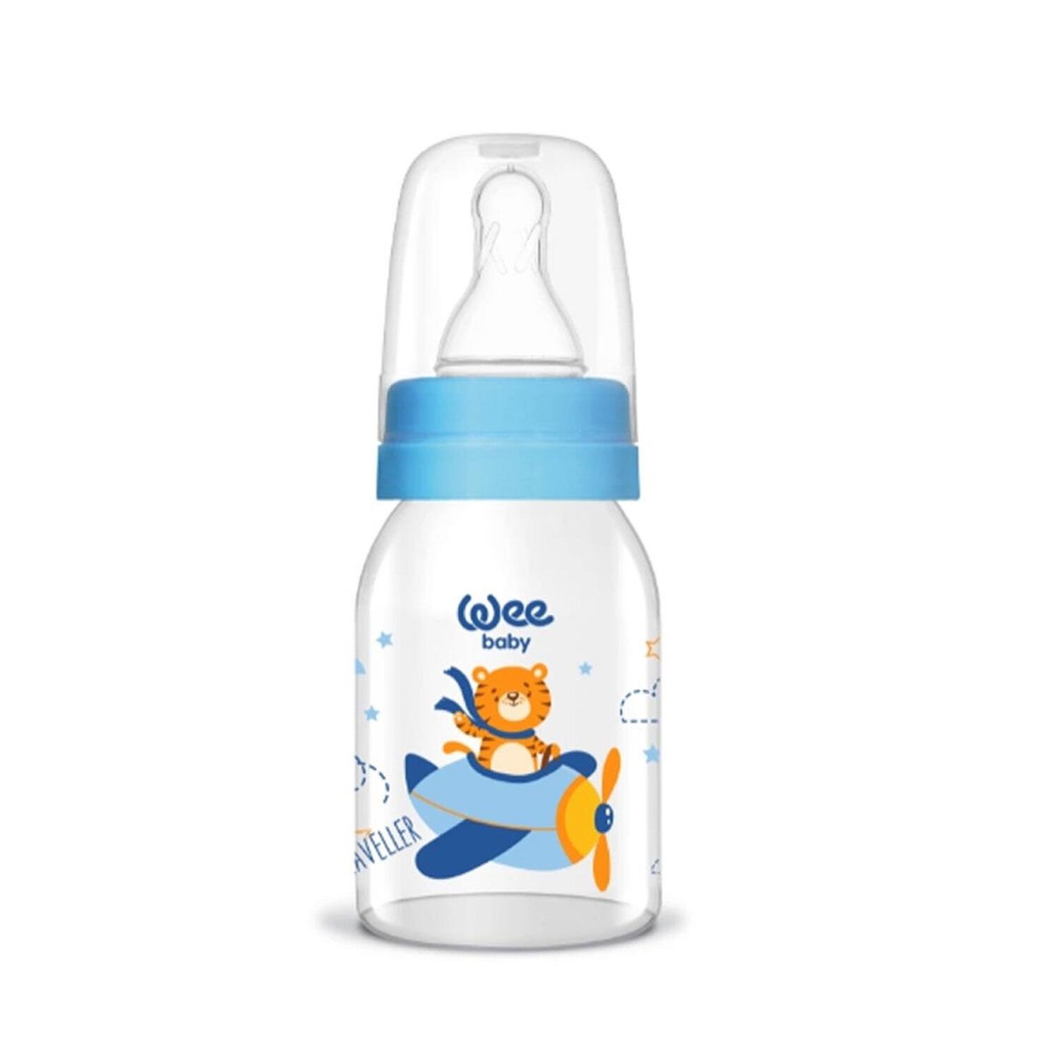 Wee Baby Klasik Cam Biberon 125 ml Mavi