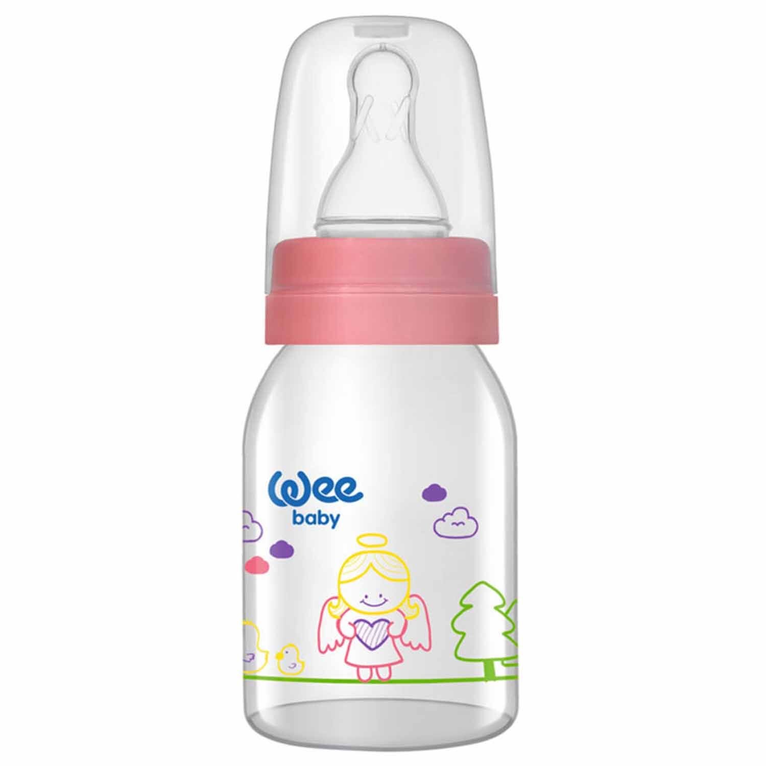 Wee Baby Klasik Cam Biberon 125 ml Pembe