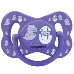 Hanymish 108 Joy Silikon Damaklı Emzik No 3 18+ Ay Mor
