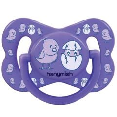 Hanymish 108 Joy Silikon Damaklı Emzik No 3 18+ Ay Mor