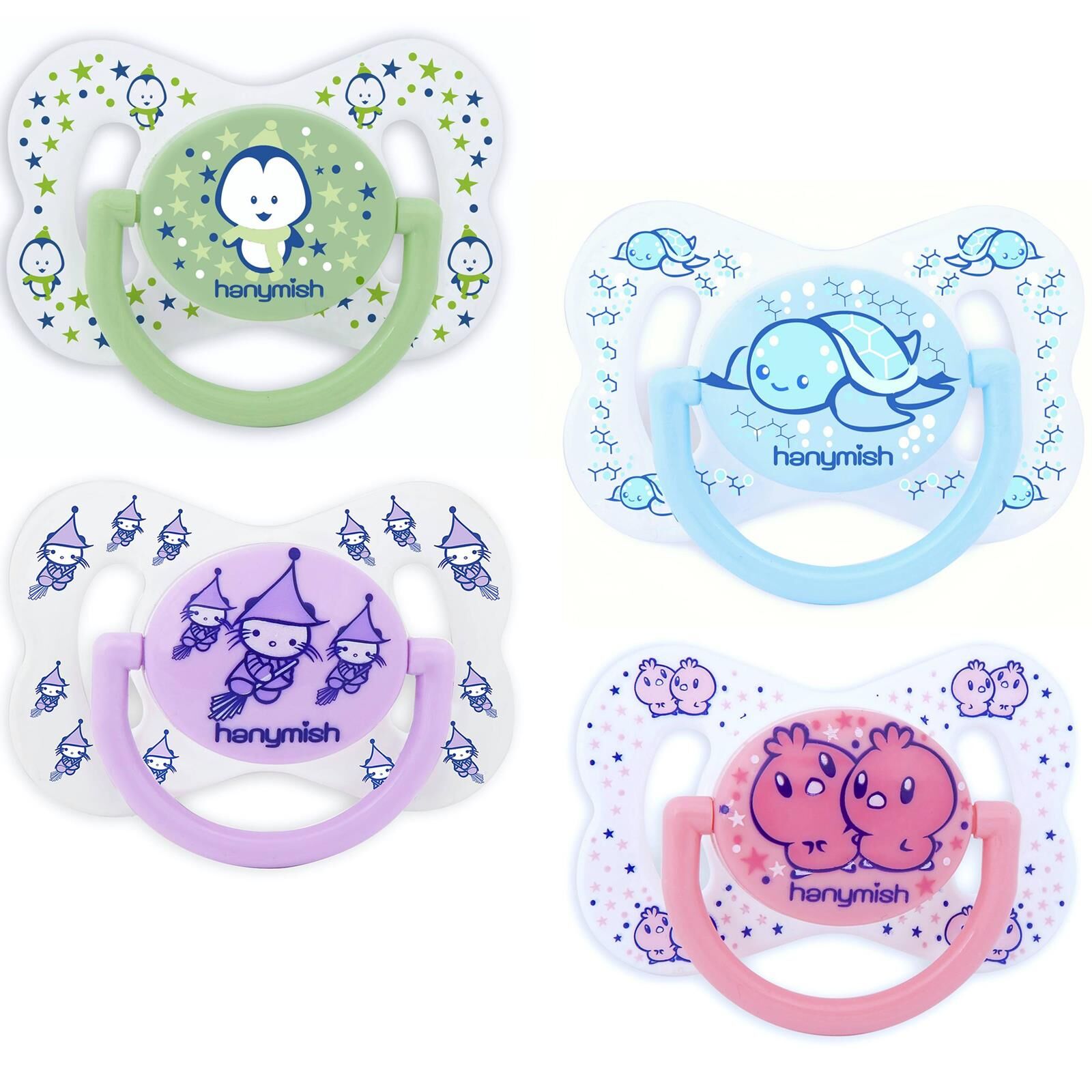 Hanymish 101 Cute Silikon Damaklı Emzik No 2 6-18 Ay
