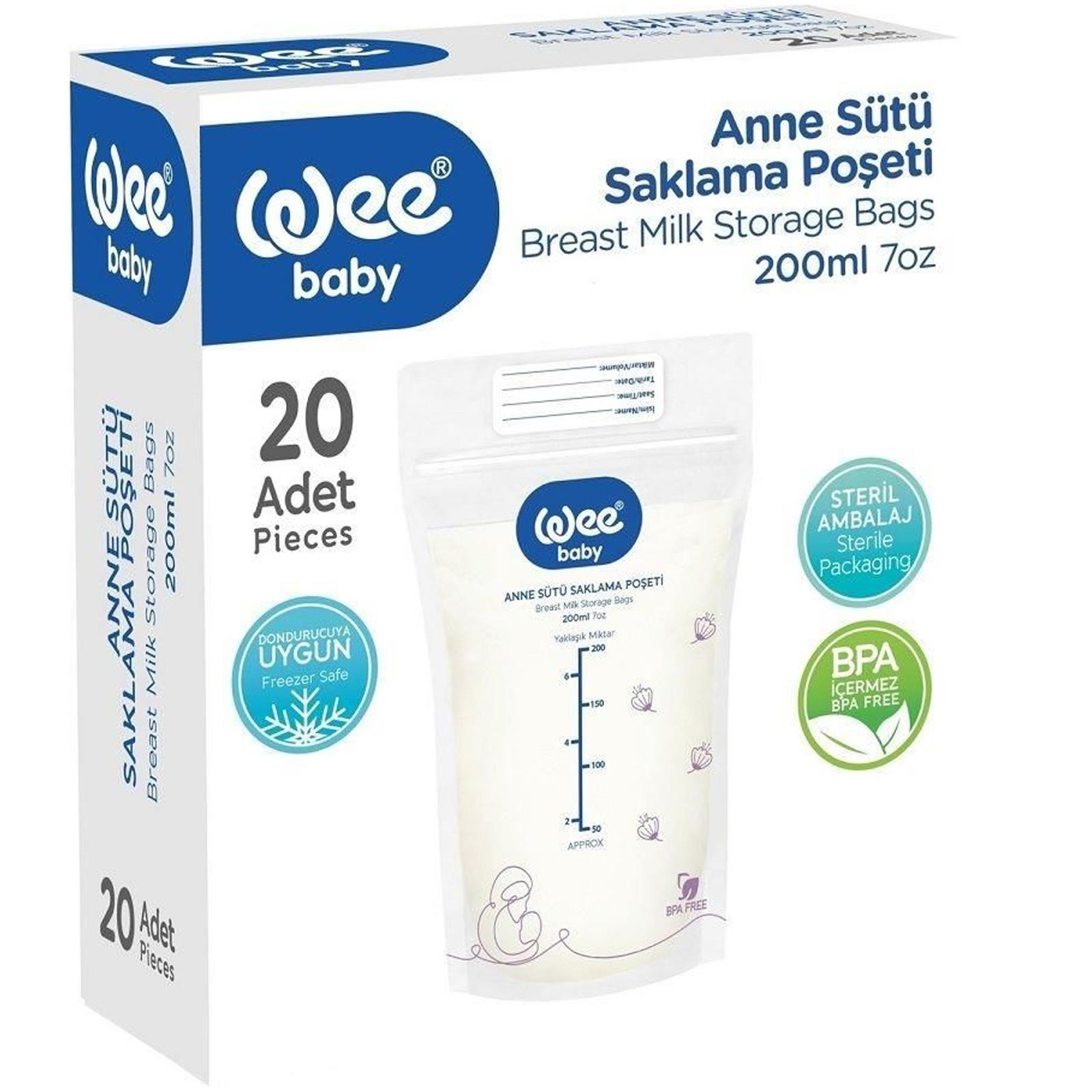 Wee Baby Anne Sütü Saklama Poşeti 20 li