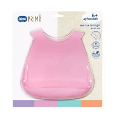 Wee Baby Prime Silikon Mama Önlüğü 6+ Ay Pembe