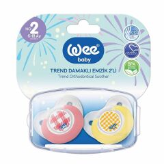 Wee Baby 155 Trend Damaklı 2 li 6-18 Ay Emzik Mavi