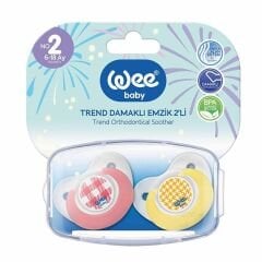 Wee Baby 155 Trend Damaklı 2 li 6-18 Ay Emzik Pembe