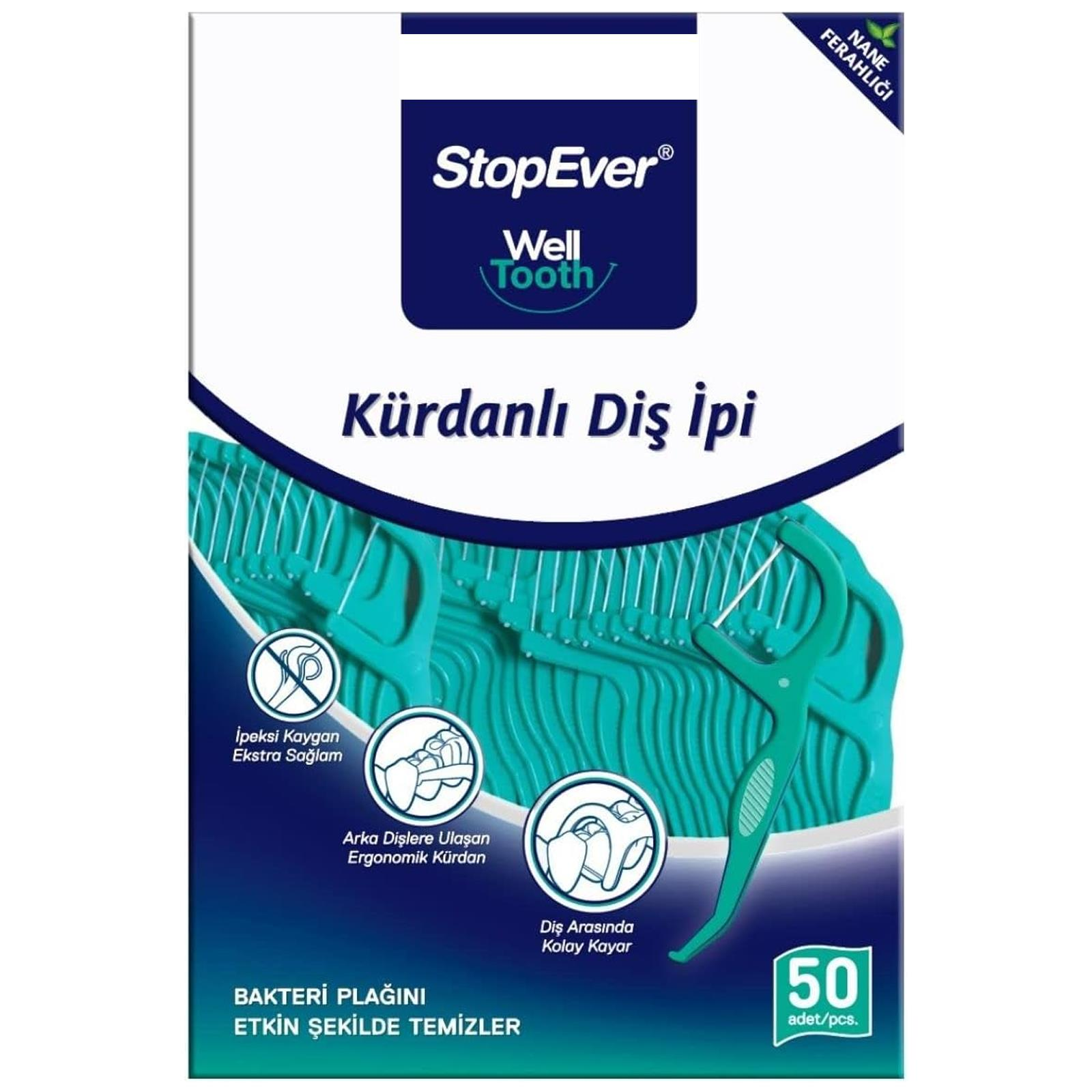 StopEver Nane Ferahlığı Kürdanlı 50'li Diş İpi
