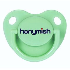 Hanymish 122 Rainbow Silikon Damaklı Emzik No 2 6-18 Ay Yeşil
