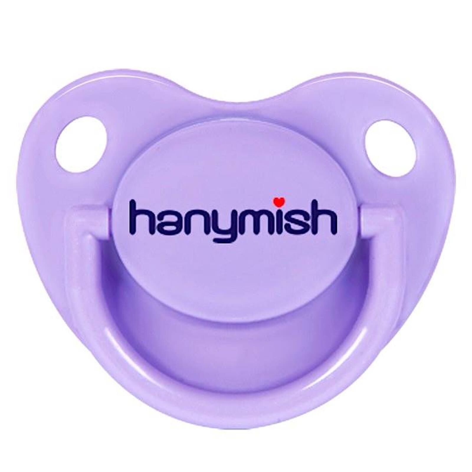 Hanymish 122 Rainbow Silikon Damaklı Emzik No 2 6-18 Ay Mor