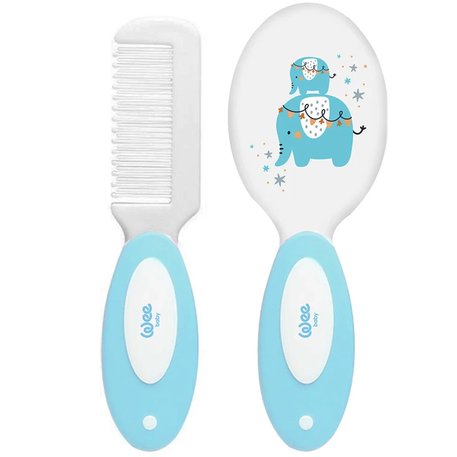 Wee Baby 803 Fırça Tarak Seti Mavi