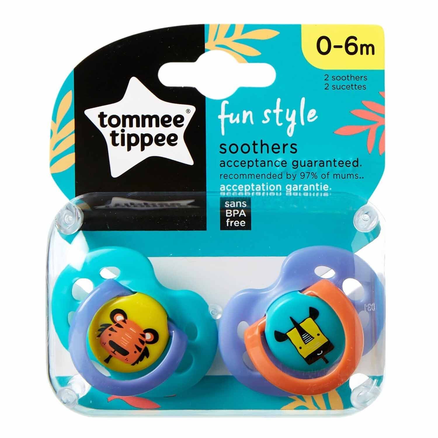 Tommee Tippee Fun Style Ortodontik Emzik 2'li 0-6 Ay Yeşil