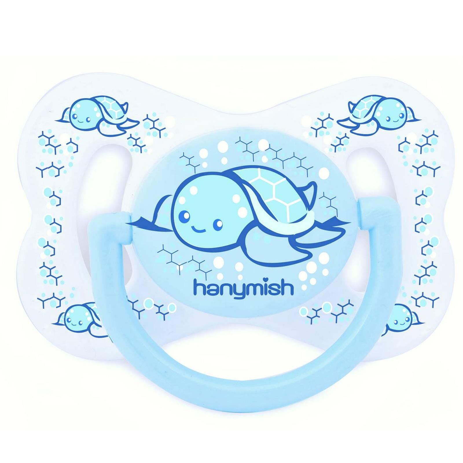 Hanymish 100 Cute Silikon Damaklı Emzik No 1 0-6 Ay Mavi