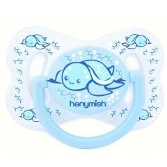 Hanymish 100 Cute Silikon Damaklı Emzik No 1 0-6 Ay Mavi