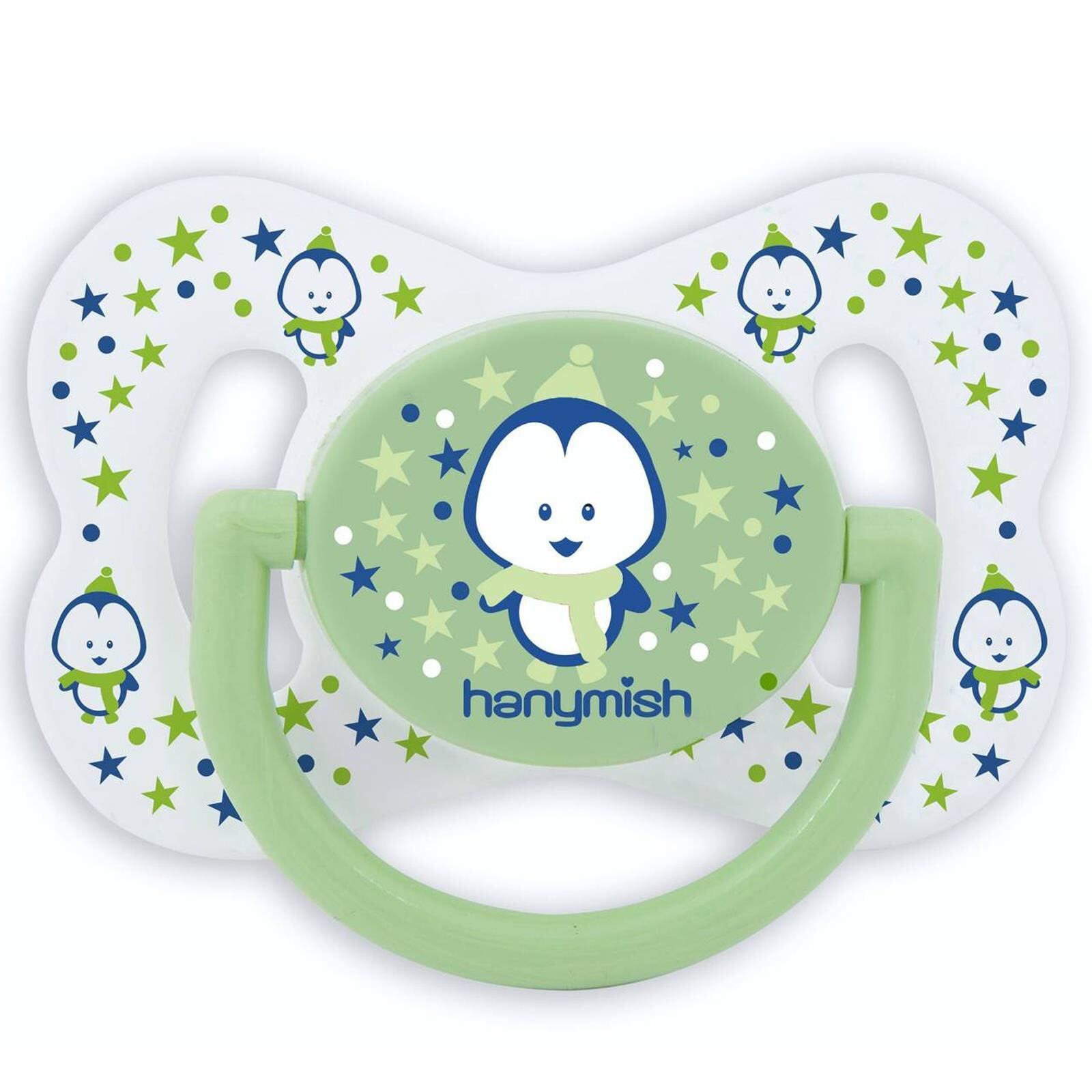 Hanymish 100 Cute Silikon Damaklı Emzik No 1 0-6 Ay Yeşil