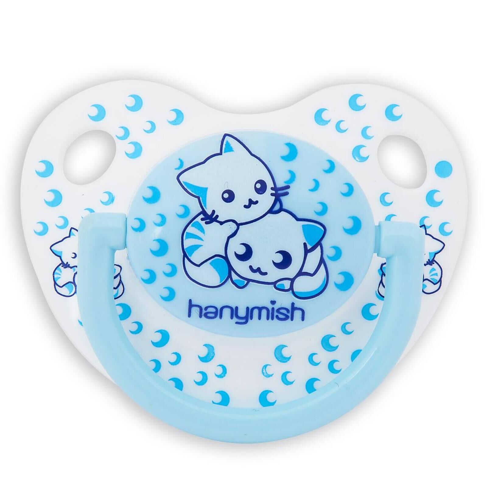 Hanymish 116 Mini Silikon Damaklı Emzik No 2 6-18 Ay Mavi