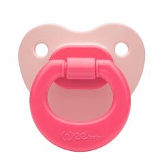 Wee Baby Mat Gövdeli Silikon Damaklı No 1 Emzik 0-6 Ay Pembe