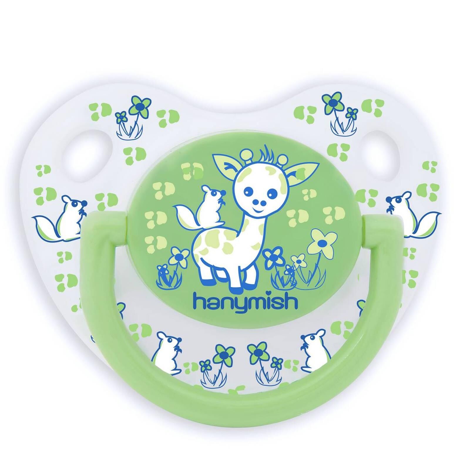 Hanymish 116 Mini Silikon Damaklı Emzik No 2 6-18 Ay Yeşil