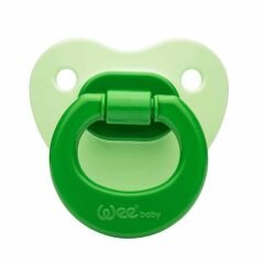 Wee Baby Mat Gövdeli Silikon Damaklı No 1 Emzik 0-6 Ay Yeşil