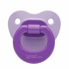 Wee Baby Mat Gövdeli Silikon Damaklı No 1 Emzik 0-6 Ay Mor