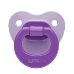 Wee Baby Mat Gövdeli Silikon Damaklı No 1 Emzik 0-6 Ay Mor