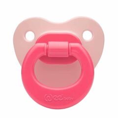 Wee Baby Mat Gövdeli Silikon Damaklı No 1 Emzik 0-6 Ay Pembe