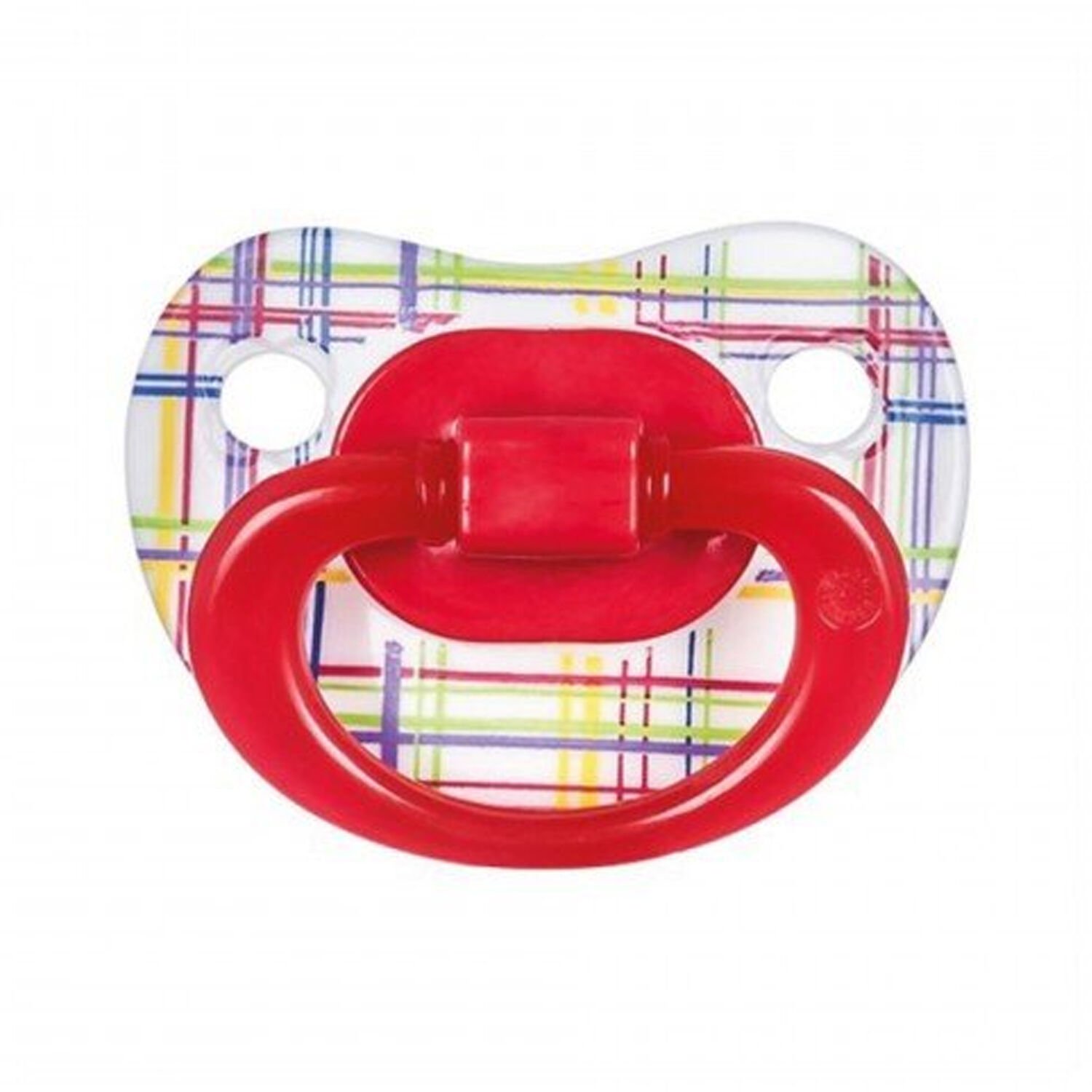 Bebedor 133 Classy Desenli Silikon Damaklı No 3 18 Ay+ Emzik Kırmızı