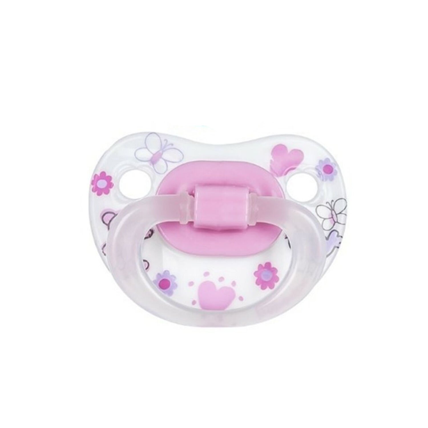Bebedor 133 Classy Desenli Silikon Damaklı No 3 18 Ay+ Emzik Pembe