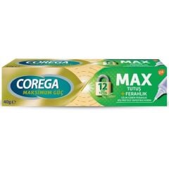 Corega Max Tutuş Ve Ferahlık Diş Protezi Yapıştırıcı Krem 40 gr