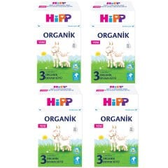 Hipp 3 Organik Keçi Sütü Bazlı Devam Sütü 400 gr 4 ADET