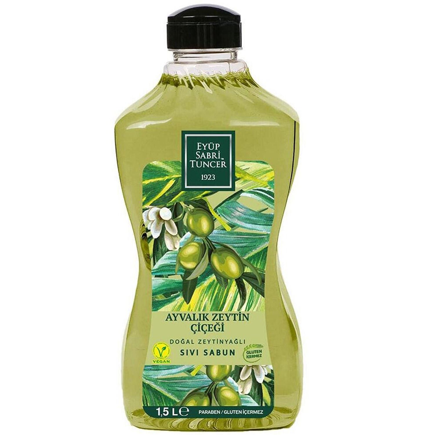 Eyüp Sabri Tuncer Ayvalık Zeytin Çiçeği Doğal Zeytinyağlı Sıvı Sabun 1.5 lt