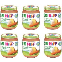 Hipp Kavanoz Maması Organik Sebze Karışımı 125 gr 6 ADET