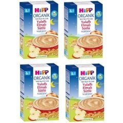 Hipp İyi Geceler Organik Yulaflı Elmalı 6+ Ay Kaşık Maması 250 gr 4 ADET