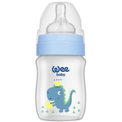 Wee Baby Klasik Plus Geniş Ağızlı PP Biberon 150 ml Pembe