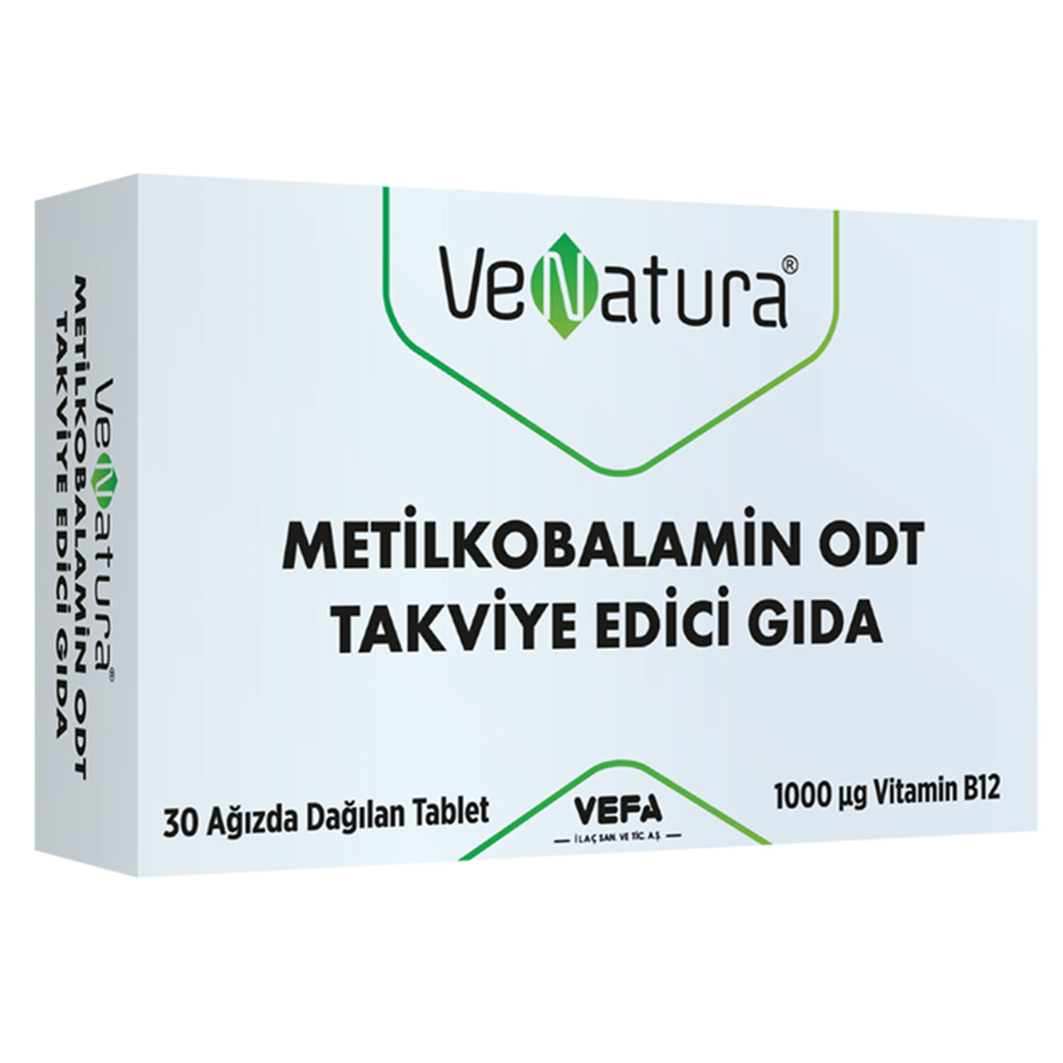 Venatura Metilkobalamin ODT Takviye Edici Gıda 30 Tablet